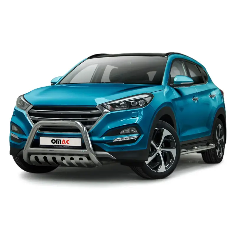 Geprüft Frontbügel Frontschutzbügel für Hyundai Tucson 2015-2020 ABE Edelstahl Silber