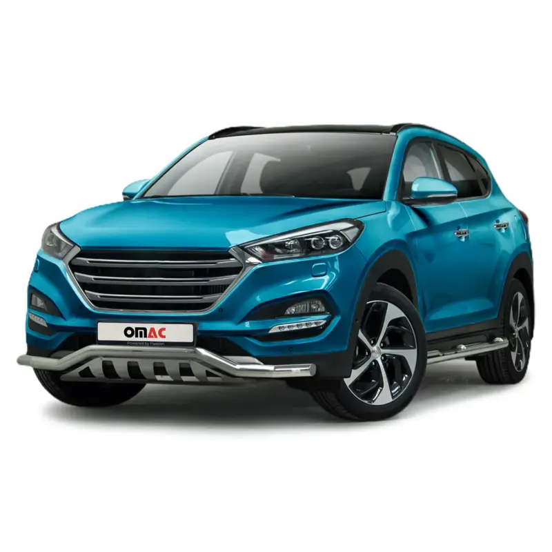Begrenztes Angebot Edelstahl Frontschutzbügel für Hyundai Tucson 2015-2020 ABE Silber Rammschutz