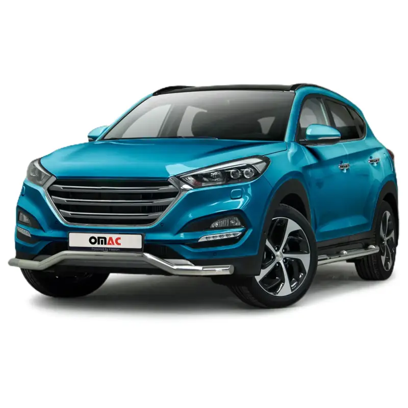 Kracherpreis Frontbügel Frontschutzbügel Schutz für Hyundai Tucson 2015-2020 ABE Stahl Silber