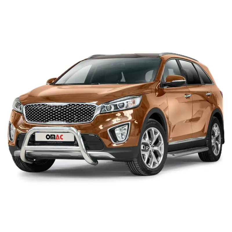 Garantierte Lieferung Frontbügel Schutz Frontschutzbügel für Kia Sorento 2015-2018 Stahl ABE Silber
