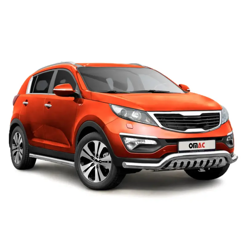 Markenware Edelstahl Frontschutzbügel für Kia Sportage 2010-2015 mit ABE Silber Rammschutz