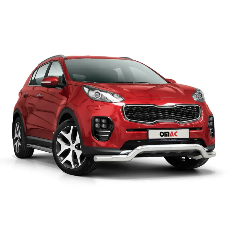 Online Kaufen Frontbügel Frontschutzbügel Schutz für Kia Sportage 2015-2018 Stahl ABE Silber