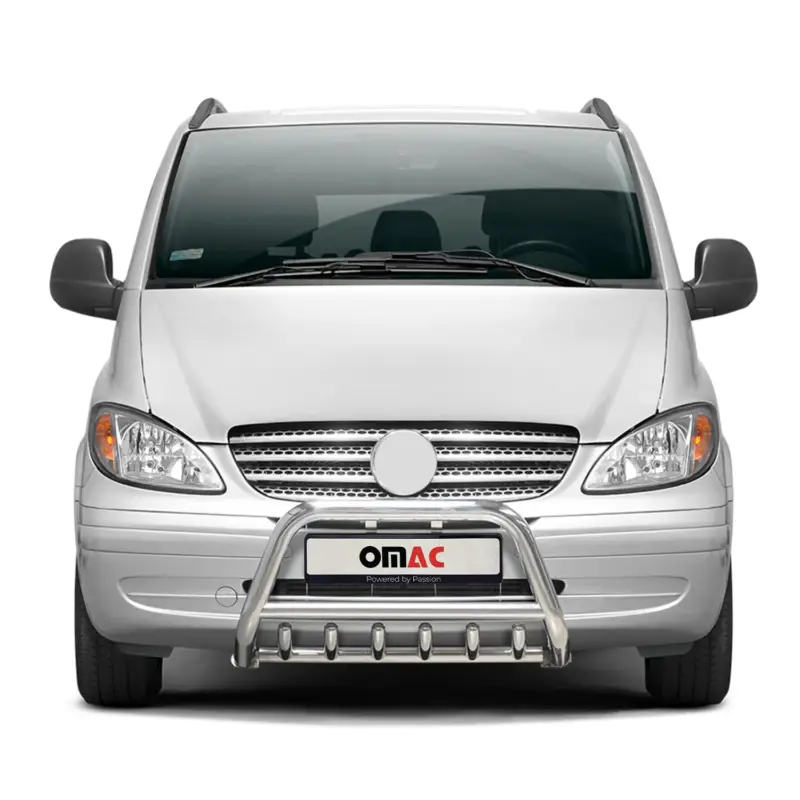 Frontbügel Frontschutzbügel für Mercedes Vito W639 2003-2010 ABE Stahl Silber Finale Aktion