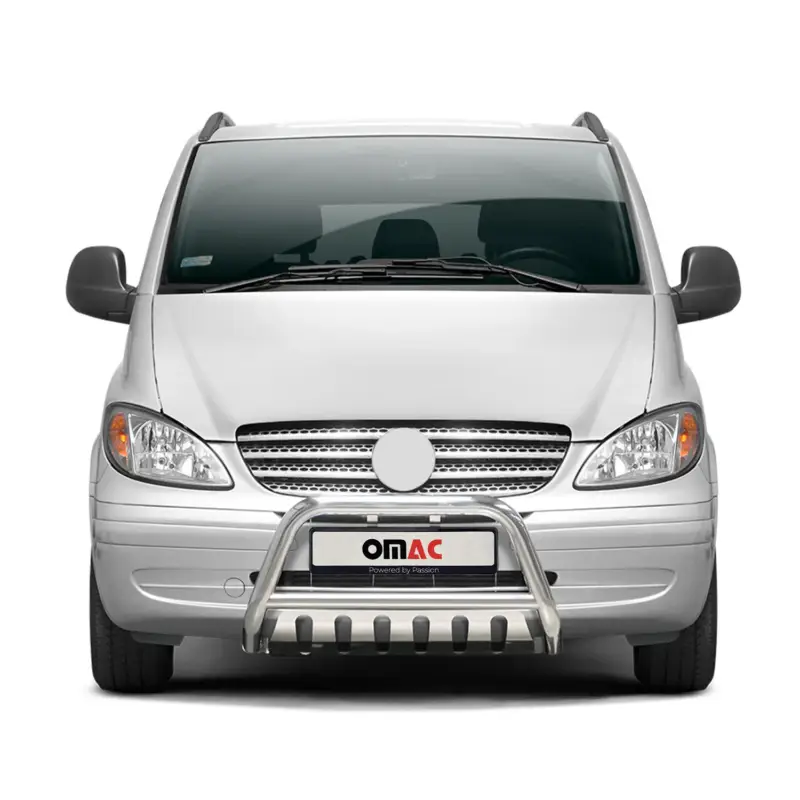 Frontbügel Frontschutzbügel für Mercedes Vito W639 2003-2010 ABE Silber Stahl Nur Heute