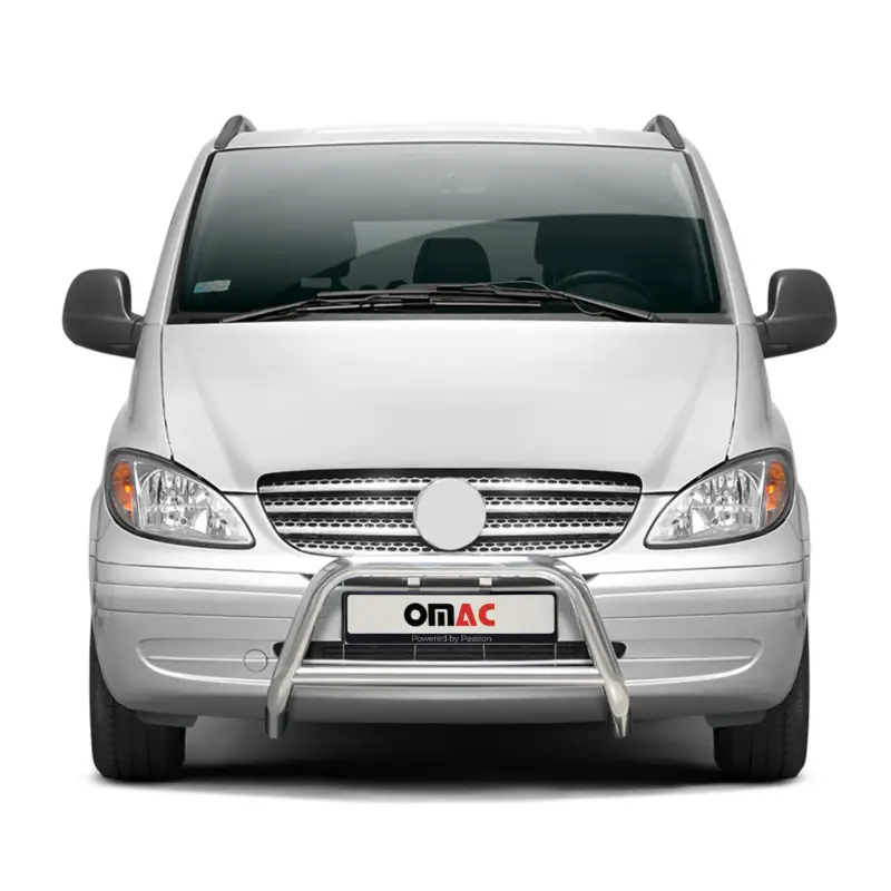 Kracherpreis Frontbügel Frontschutzbügel für Mercedes Vito W639 2003-2010 ABE ø63mm Silber