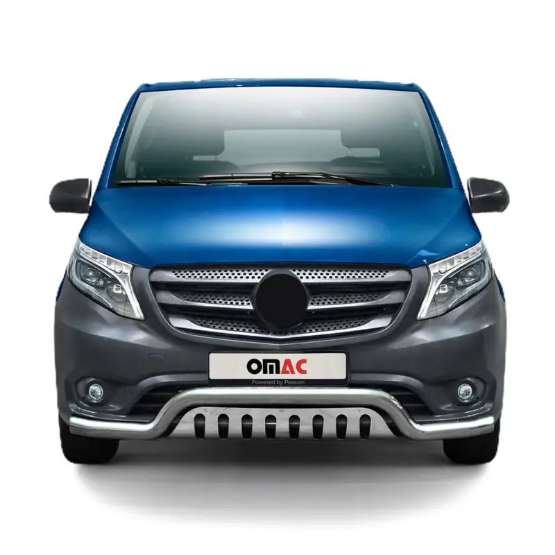 Markenware Edelstahl Rammschutz Frontschutzbügel für Mercedes Vito W447 2014-2026 ABE