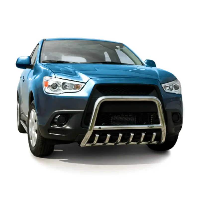 Frontbügel Frontschutzbügel für Mitsubishi ASX 2010-2013 mit ABE Stahl Silber Knallerangebot