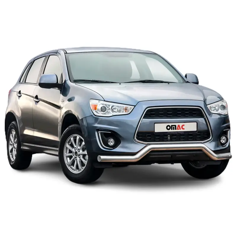 Aktuell Frontbügel Frontschutzbügel für Mitsubishi ASX 2012-2017 ABE Stahl Silber