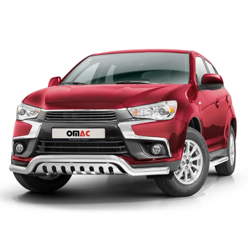 Jetzt Kaufen Frontbügel Frontschutzbügel für Mitsubishi ASX 2017-2022 Silber mit ABE Stahl