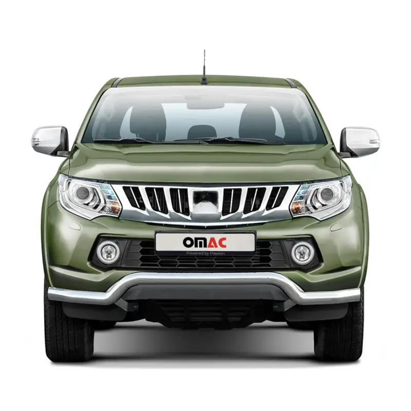 Heißes Angebot Frontbügel Frontschutzbügel für Mitsubishi L200 2015-2022 Silber mit ABE Stahl