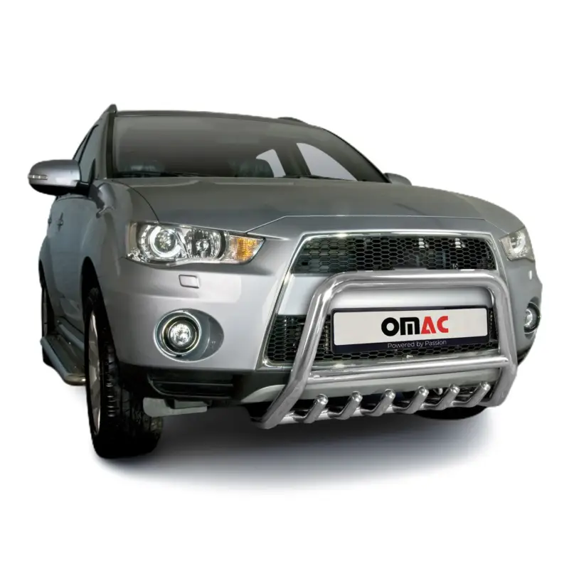 Frontbügel Frontschutzbügel für Mitsubishi Outlander 2010-2012 Stahl ABE Silber Neuheit