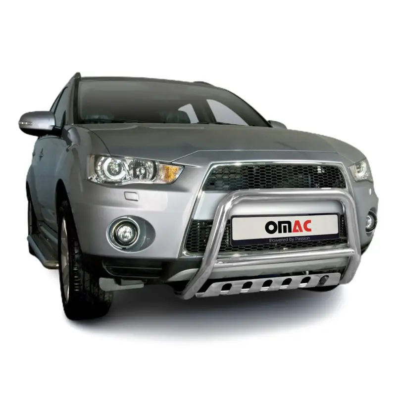 Abverkauf Frontbügelschutz Frontschutzbügel für Mitsubishi Outlander 2010-2012 ABE Silber
