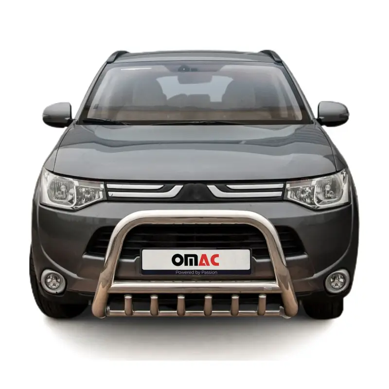 Neuheit Frontbügel Frontschutzbügel für Mitsubishi Outlander 2012-2015 ABE Stahl Silber