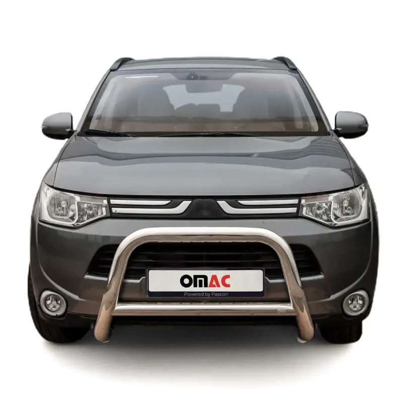 Bestpreis Frontbügel Frontschutzbügel fürsubishi Outlander 2012-2015 ABE Stahl Silber