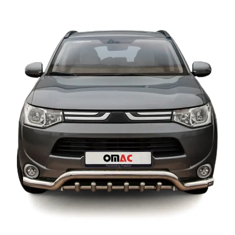 Frontbügel Frontschutzbügel für Mitsubishi Outlander 2012-2015 Stahl Silber ABE Super-Preis