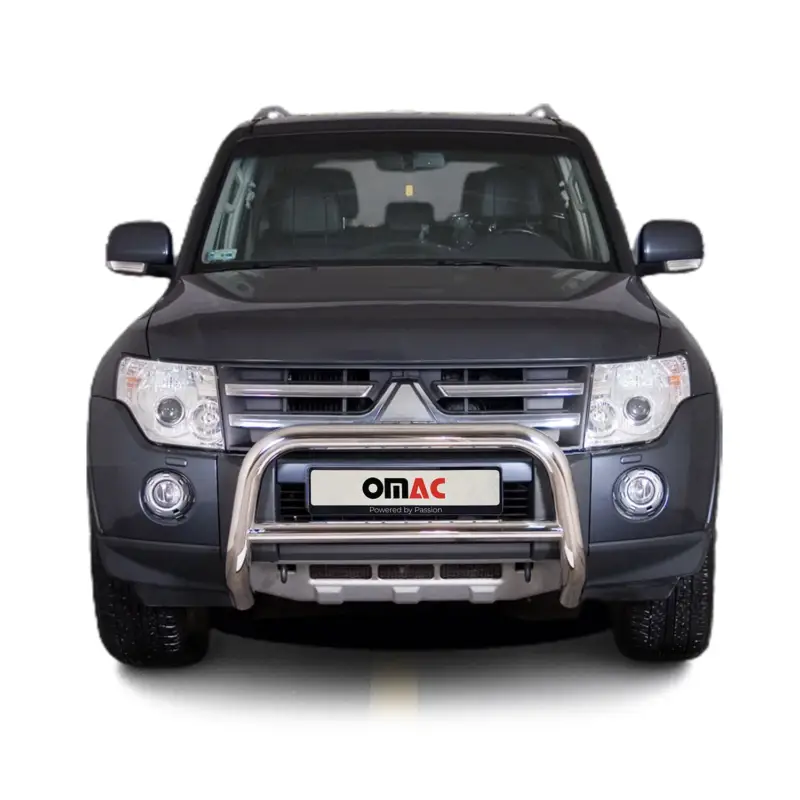 Frontbügel Frontschutzbügel fürsubishi Pajero 2007-2014 ABE Stahl Silber Nur Heute