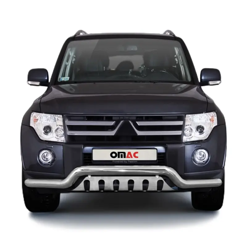 Sichere Zahlung Frontbügel Frontschutzbügel für Mitsubishi Pajero 2007-2014 Edelstahl ABE Silber