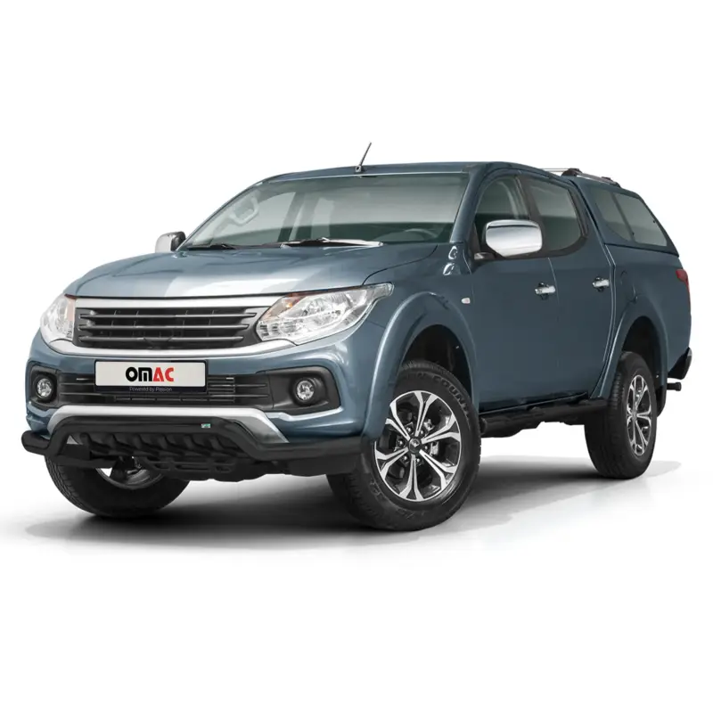 Solange Der Vorrat Reicht Frontschutzbügel Frontbügel für Fiat Fullback 2016-2021 mit ABE Stahl Schwarz
