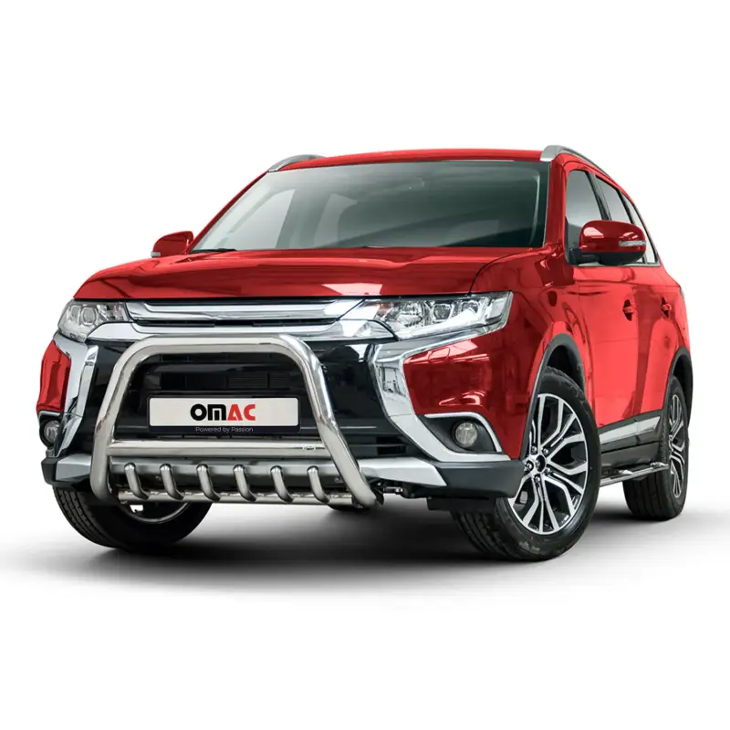 Frontbügel Frontschutzbügel für Mitsubishi Outlander 2015-2021 Stahl Silber Abverkauf