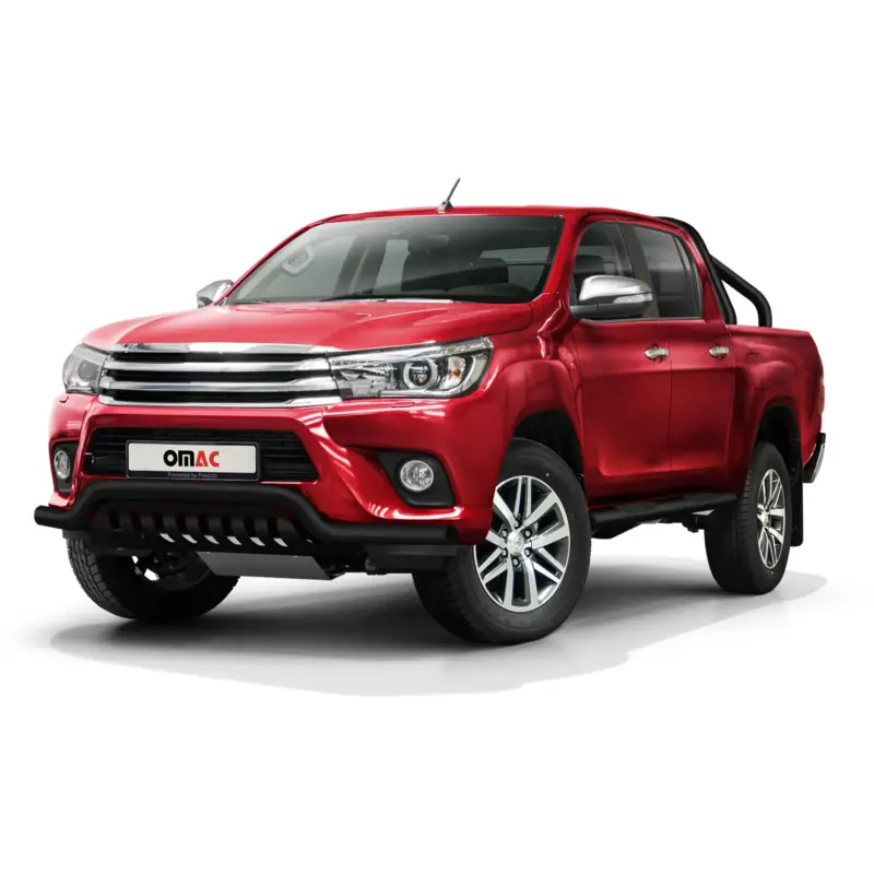Frontschutzbügel Frontbügel für Toyota Hilux 2015-2019 Edelstahl mit ABE Schwarz Schneller Versand