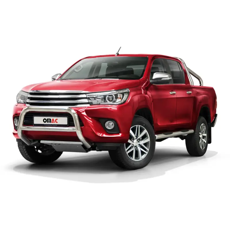 Frontbügel Schutz Frontschutzbügel für Toyota Hilux 2015-2019 Stahl ABE Silber Ausverkauf
