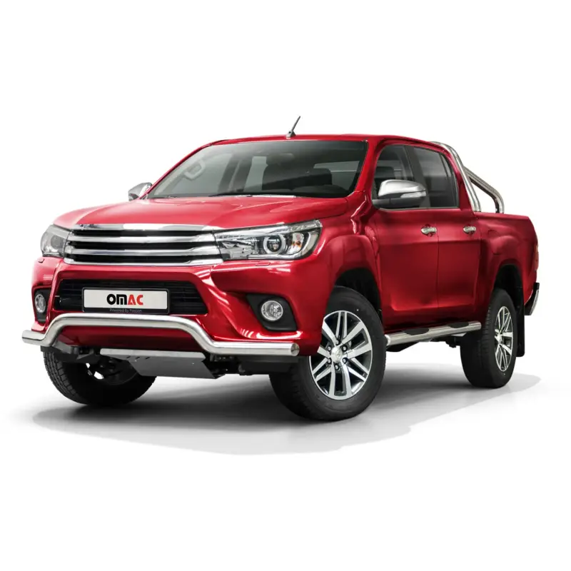 Knallerangebot Frontbügel Frontschutzbügel Schutz für Toyota Hilux 2015-2019 Stahl ABE Silber