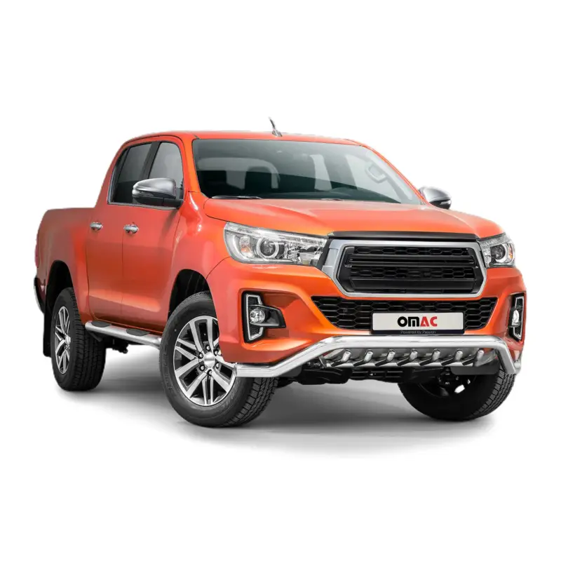 Finale Aktion Frontbügel Frontschutzbügel für Toyota Hilux 2018-2020 mit ABE Stahl Silber