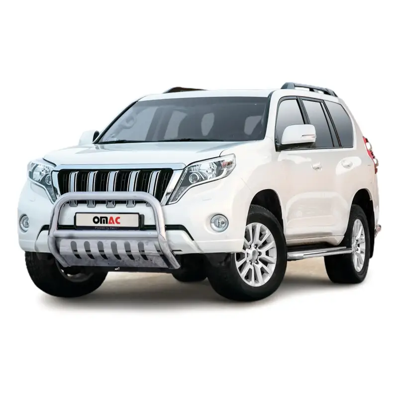 Knallerangebot Frontbügelschutz Frontschutzbügel für Toyota Land Cruiser 150 2013-17 ABE Silber