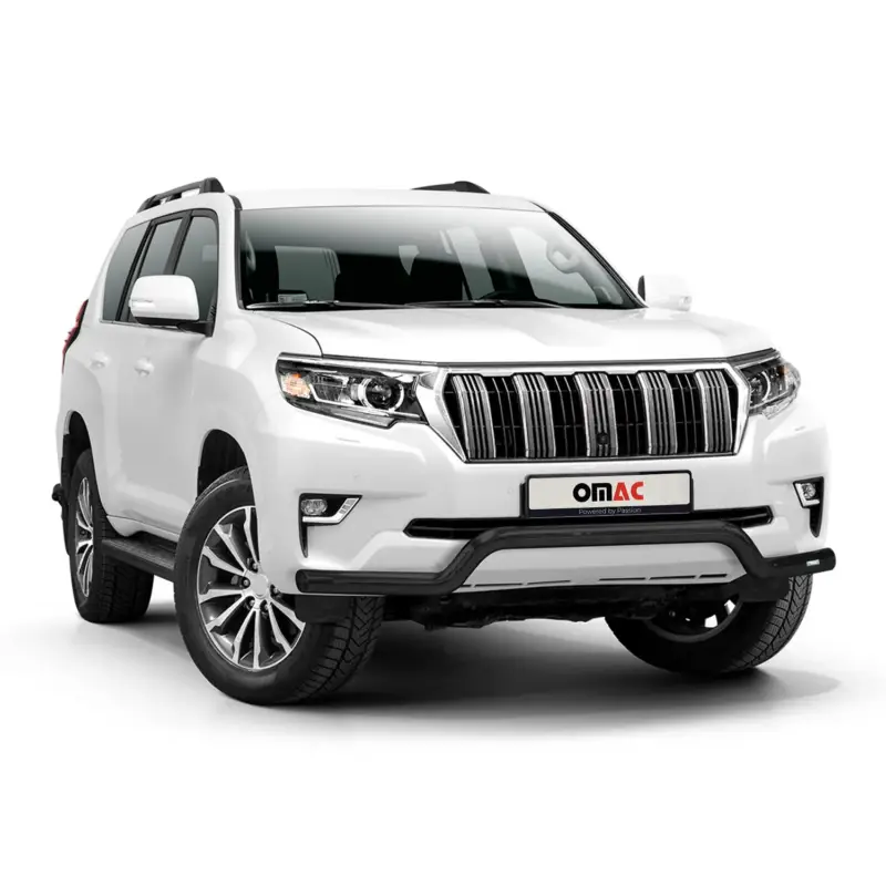 Bestseller Edelstahl Frontschutzbügel für Toyota Land Cruiser 150 2019-2023 ABE Schwarz