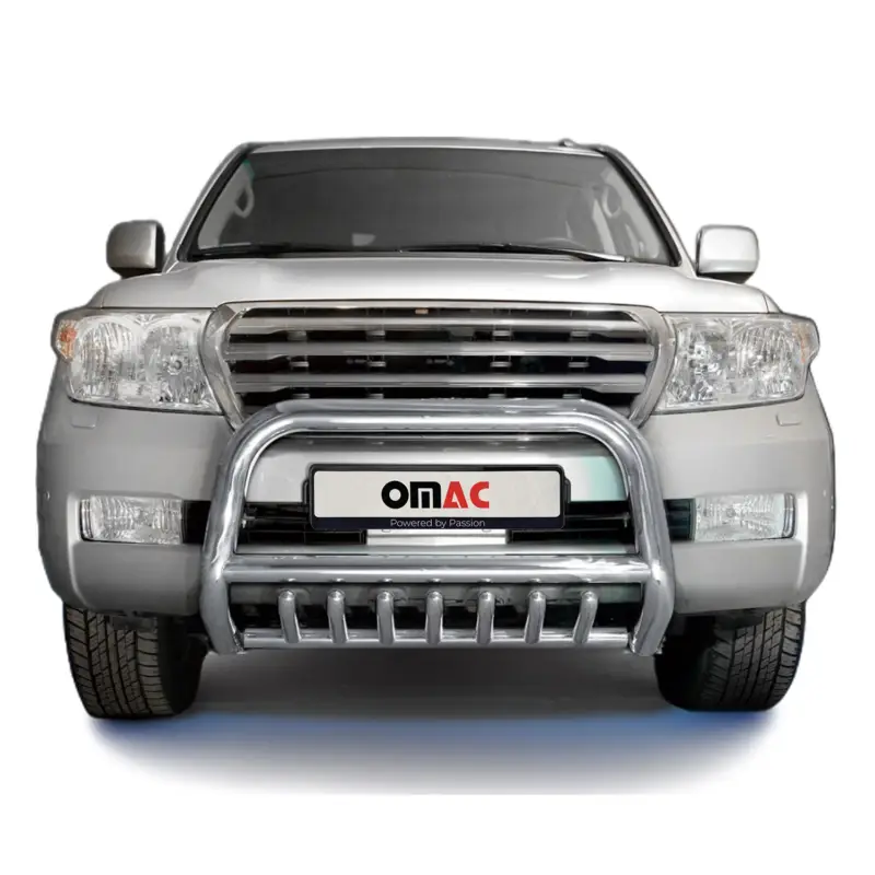 Frontbügel Frontschutzbügel für Toyota Land Cruiser V8 2007-12 ABE Stahl Silber Mega-Angebot
