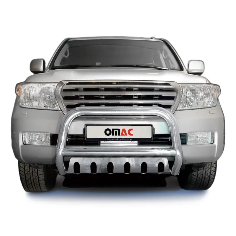 Frontbügelschutz Frontschutzbügel für Toyota Land Cruiser V8 2007-12 ABE Silber Neu