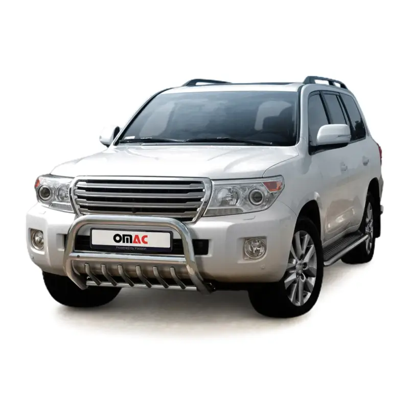 Frontbügel Frontschutzbügel für Toyota Land Cruiser V8 2012-16 ABE Stahl Silber Neue Ware