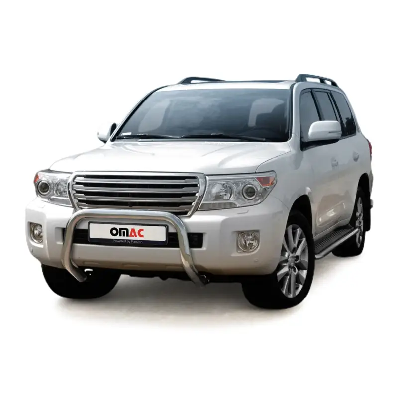 Stahl Frontbügel Frontschutzbügel für Toyota Land Cruiser V8 2012-16 ABE Silber Preiswert