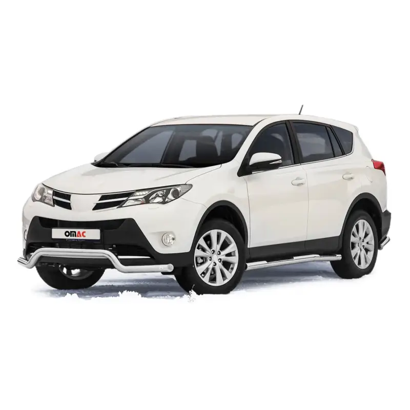 Neue Ware Frontbügel Frontschutzbügel Schutz für Toyota RAV4 2013-2015 Stahl ABE Silber