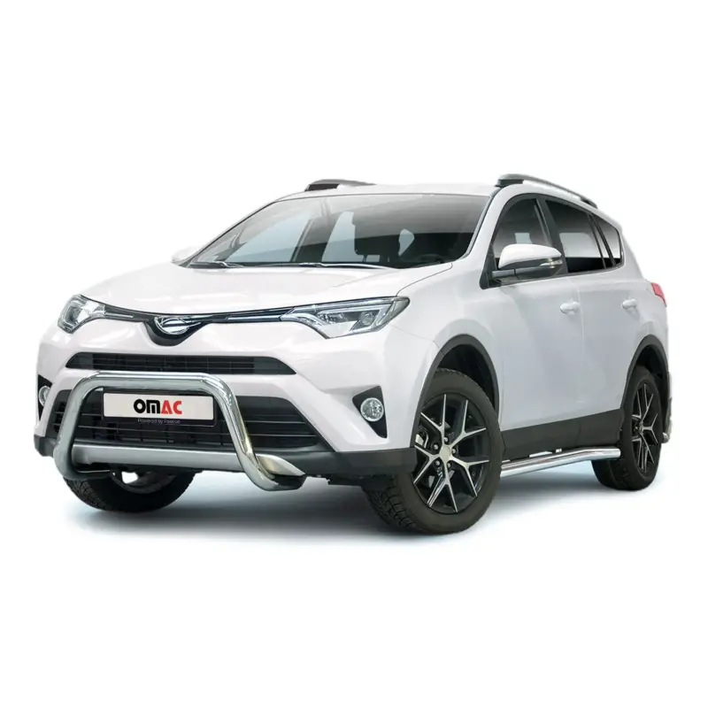 Must-Have Stahl Frontbügel Frontschutzbügel für Toyota RAV4 2015-2018 mit ABE Silber