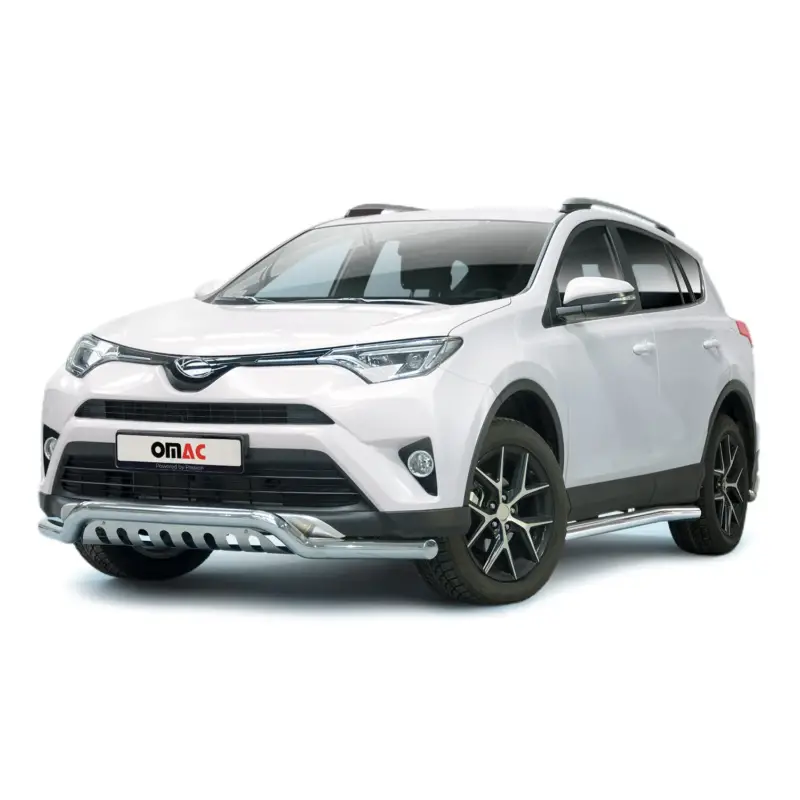 Sonderangebot Frontbügel Frontschutzbügel für Toyota RAV4 2015-2018 Edelstahl mit ABE Silber