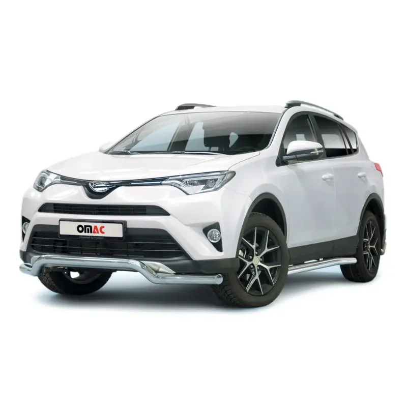 Rabatt Frontbügel Frontschutzbügel Schutz für Toyota RAV4 2015-2018 Stahl ABE Silber