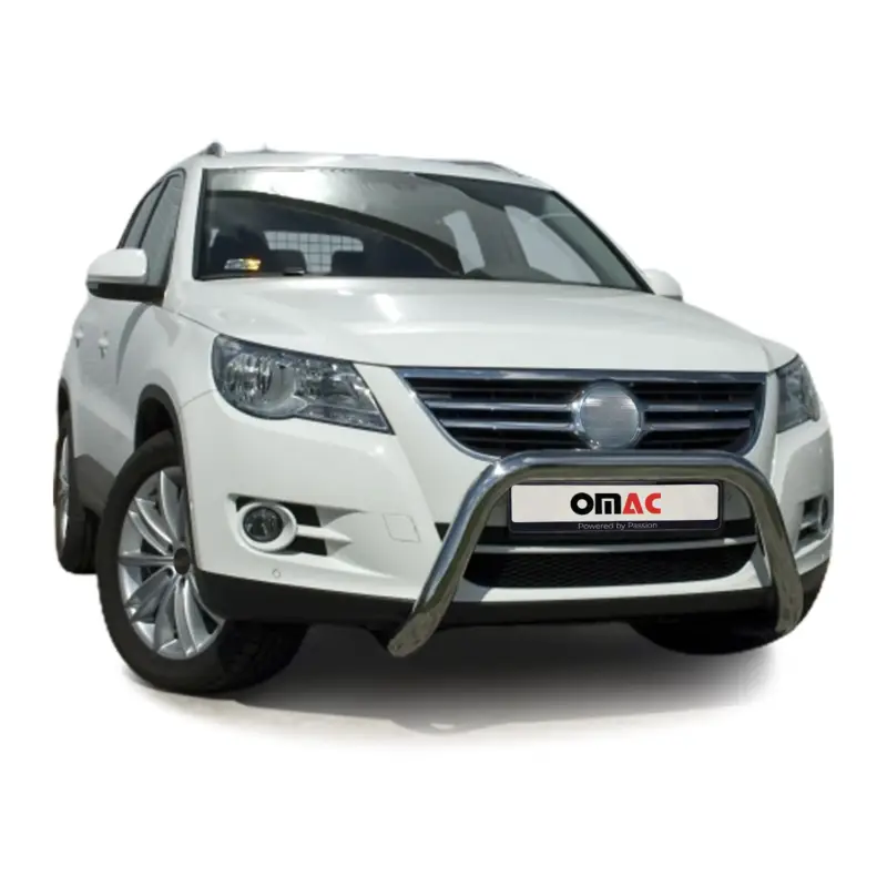 Geprüft Stahl Frontbügel Frontschutzbügel für VW Tiguan 2007-2016 mit ABE Silber