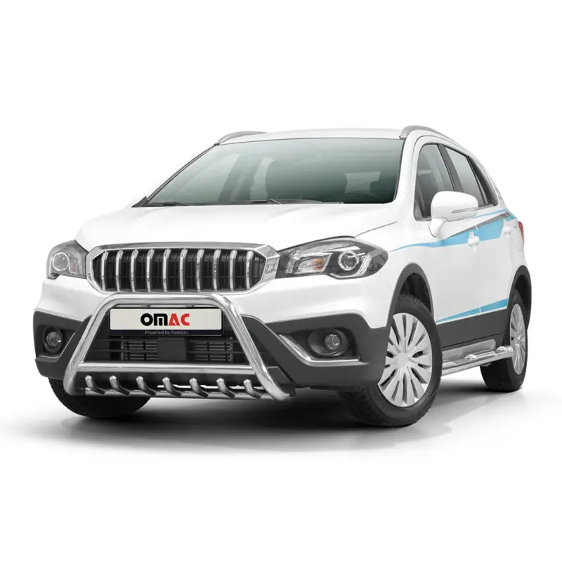 Rabatt Edelstahl Frontschutzbügel für Suzuki SX4 S-Cross 2016-2022 mit ABE Silber
