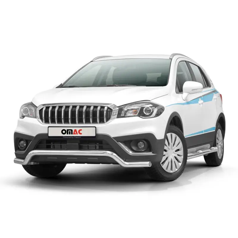 Frontbügel Frontschutzbügel für Suzuki SX4 S-Cross 2016-2022 ABE Stahl Silber Top-Preis