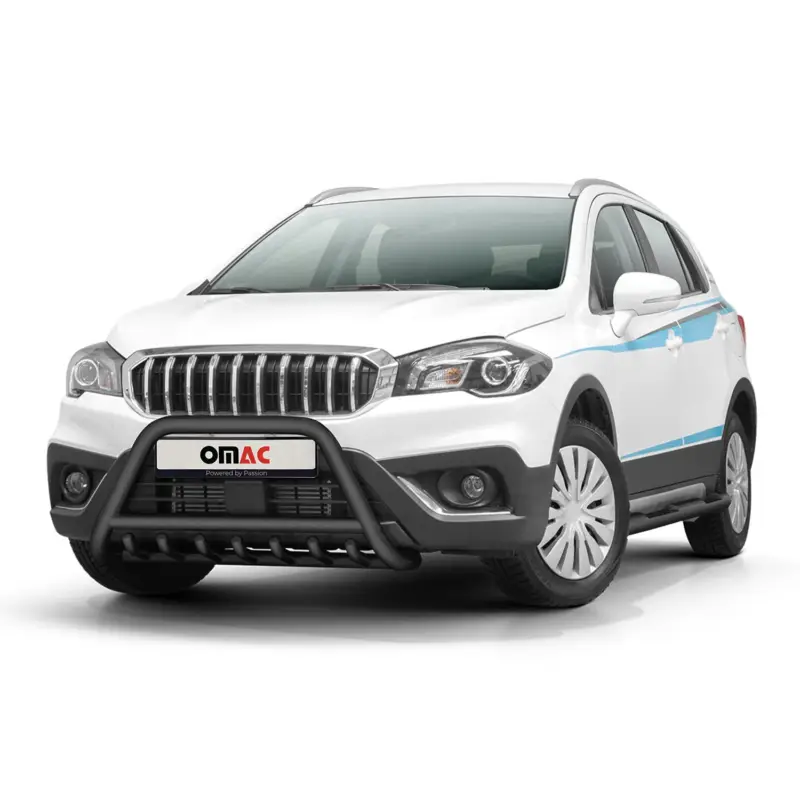 Edelstahl Frontschutzbügel für Suzuki SX4 S-Cross 2016-2022 mit ABE Schwarz Versand Am Gleichen Tag