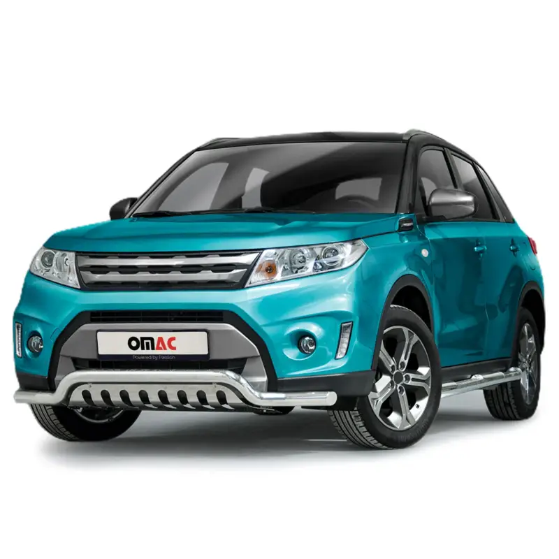 Frontbügel Frontschutzbügel für Suzuki Vitara 2015-2018 Edelstahl mit ABE Silber Must-Have