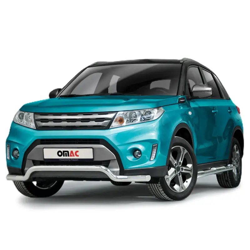 Kracherpreis Frontbügel Frontschutzbügel für Suzuki Vitara 2015-2018 Low mit ABE Stahl Silber