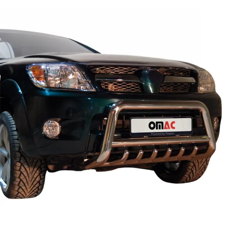 Frontbügel Frontschutzbügel für Toyota Hilux 2005-2015 mit ABE Stahl Silber Sichere Zahlung