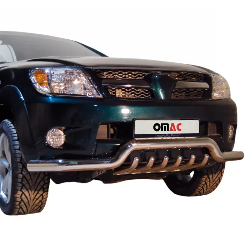 Letzte Chance Frontschutzbügel Frontbügel für Toyota Hilux 2005-2015 mit ABE Stahl Silber