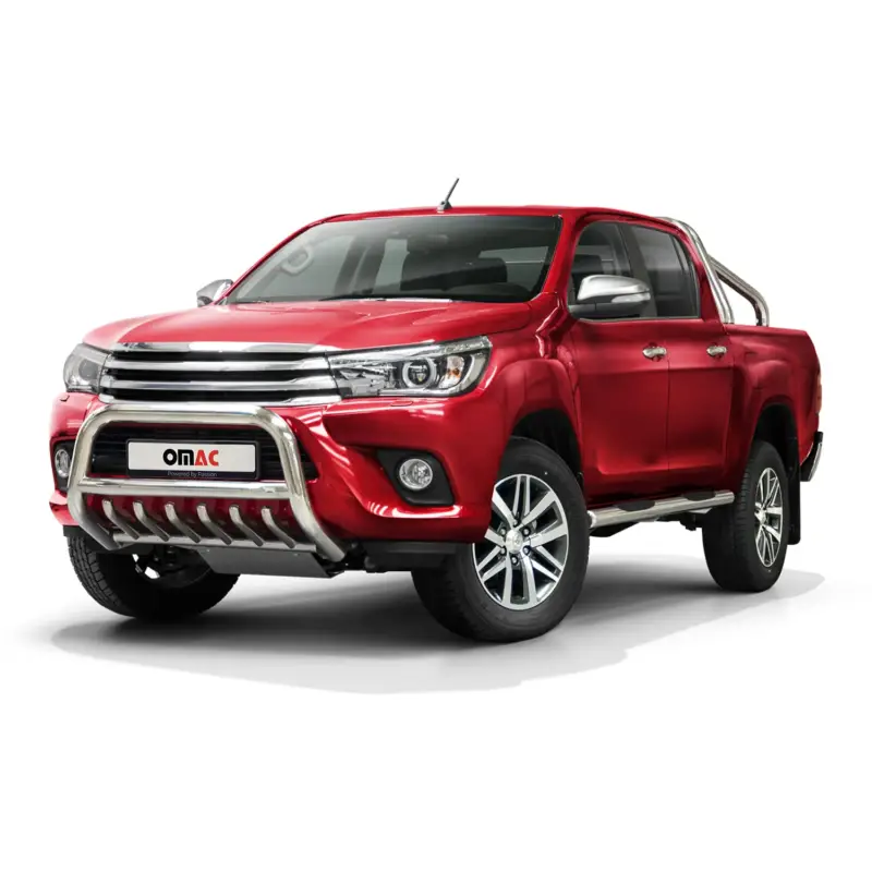 Aktuell Frontbügel Frontschutzbügel für Toyota Hilux 2015-2019 mit ABE Stahl Silber