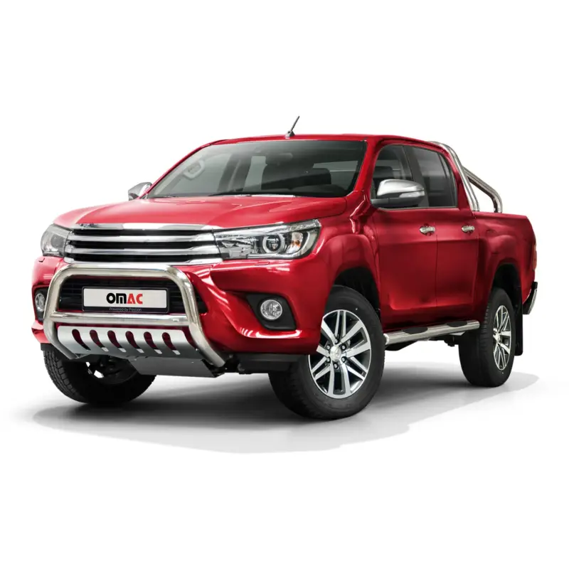 Frontbügel Frontschutzbügel für Toyota Hilux 2015-2019 mit ABE Edelstahl Silber Letzte Chance