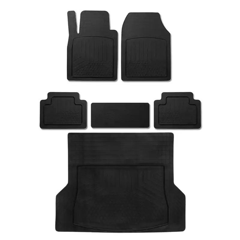 Ausverkauf Fußmatten & Kofferraumwanne Set für Seat Arona Antirutsch Gummi Schwarz