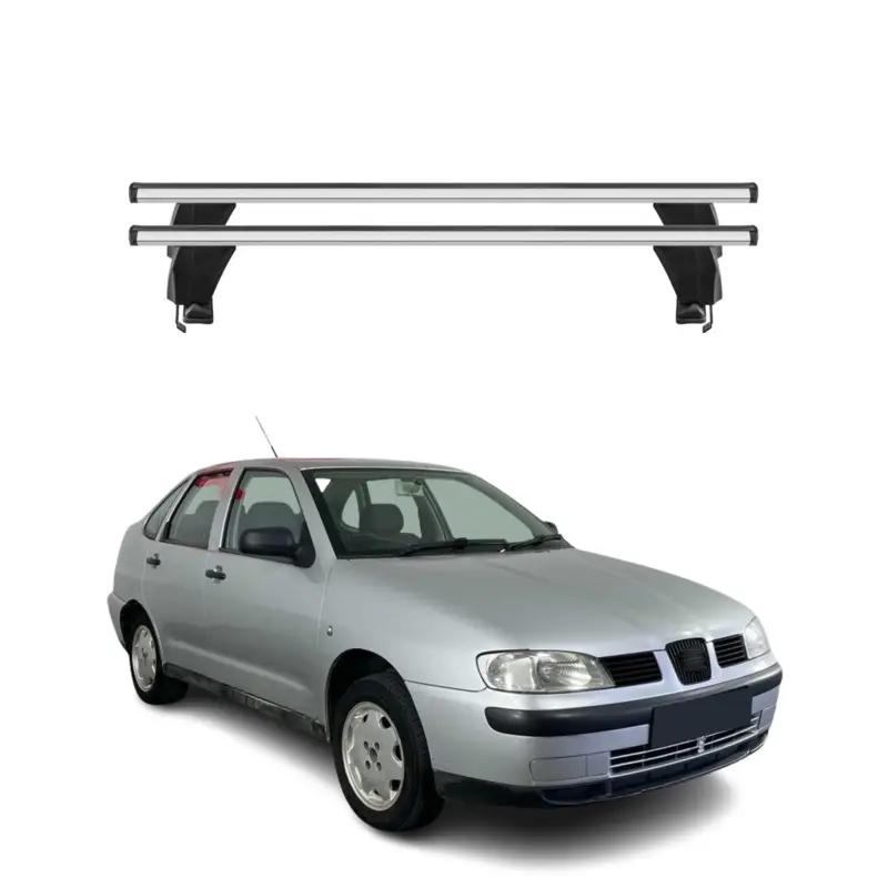 Jetzt Kaufen Menabo Dachträger Grundtäger für Seat Cordoba 1993-2002 50kg Alu Silber 2 tlg