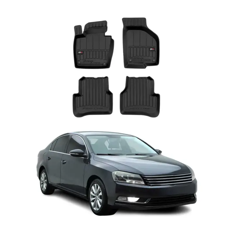 OMAC Gummi Fußmatten für VW Passat B7 2010-2015 Premium TPE Automatten 4tlg Top-Seller